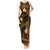 FSM Kosrae State Tank Maxi Dress Tribal Pattern Gold Version LT01 Women Gold - Polynesian Pride