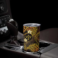 FSM Kosrae State Tumbler Cup Tribal Pattern Gold Version
