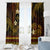 FSM Kosrae State Window Curtain Tribal Pattern Gold Version LT01 - Polynesian Pride