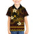 FSM Pohnpei State Family Matching Tank Maxi Dress and Hawaiian Shirt Tribal Pattern Gold Version LT01 Son's Shirt Gold - Polynesian Pride