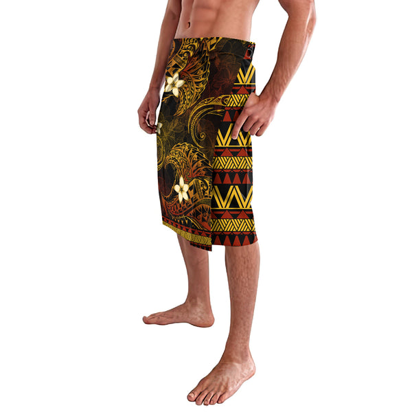Polynesian Tribal Tattoo Gold Lavalava LT6 main image 0