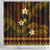 FSM Pohnpei State Shower Curtain Tribal Pattern Gold Version