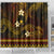 FSM Pohnpei State Shower Curtain Tribal Pattern Gold Version
