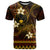 FSM Pohnpei State T Shirt Tribal Pattern Gold Version LT01 Gold - Polynesian Pride
