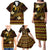 FSM Yap State Family Matching Puletasi and Hawaiian Shirt Tribal Pattern Gold Version LT01 - Polynesian Pride