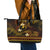 FSM Yap State Leather Tote Bag Tribal Pattern Gold Version