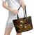 FSM Yap State Leather Tote Bag Tribal Pattern Gold Version