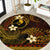FSM Yap State Round Carpet Tribal Pattern Gold Version