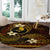 FSM Yap State Round Carpet Tribal Pattern Gold Version