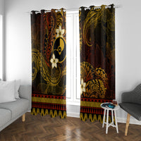 FSM Yap State Window Curtain Tribal Pattern Gold Version