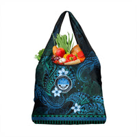 FSM Culture Day Grocery Bag Tribal Pattern Ocean Version LT01 1-pack One Size Blue - Polynesian Pride
