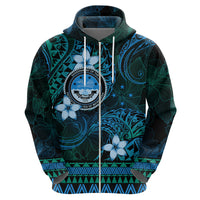 FSM Culture Day Hoodie Tribal Pattern Ocean Version LT01 - Polynesian Pride