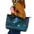 FSM Culture Day Leather Tote Bag Tribal Pattern Ocean Version