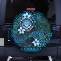 FSM Culture Day Spare Tire Cover Tribal Pattern Ocean Version