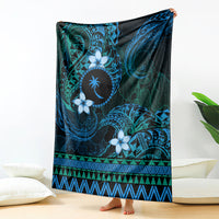 FSM Chuuk State Blanket Tribal Pattern Ocean Version LT01 - Polynesian Pride