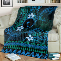 FSM Chuuk State Blanket Tribal Pattern Ocean Version LT01 - Polynesian Pride