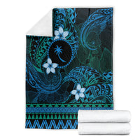 FSM Chuuk State Blanket Tribal Pattern Ocean Version LT01 - Polynesian Pride
