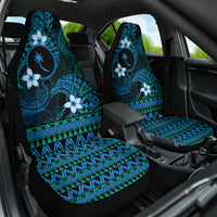 FSM Chuuk State Car Seat Cover Tribal Pattern Ocean Version LT01 One Size Blue - Polynesian Pride