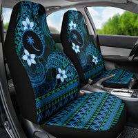FSM Chuuk State Car Seat Cover Tribal Pattern Ocean Version LT01 - Polynesian Pride