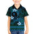 FSM Chuuk State Family Matching Short Sleeve Bodycon Dress and Hawaiian Shirt Tribal Pattern Ocean Version LT01 Son's Shirt Blue - Polynesian Pride