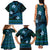 FSM Chuuk State Family Matching Tank Maxi Dress and Hawaiian Shirt Tribal Pattern Ocean Version LT01 - Polynesian Pride