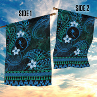 FSM Chuuk State Garden Flag Tribal Pattern Ocean Version LT01 - Polynesian Pride