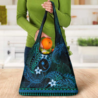 FSM Chuuk State Grocery Bag Tribal Pattern Ocean Version LT01 - Polynesian Pride
