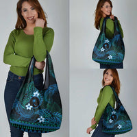 FSM Chuuk State Grocery Bag Tribal Pattern Ocean Version LT01 - Polynesian Pride