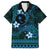 FSM Chuuk State Hawaiian Shirt Tribal Pattern Ocean Version LT01 Blue - Polynesian Pride