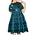 FSM Chuuk State Kid Short Sleeve Dress Tribal Pattern Ocean Version LT01 - Polynesian Pride