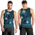 FSM Chuuk State Men Tank Top Tribal Pattern Ocean Version LT01 - Polynesian Pride