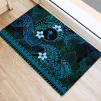 FSM Chuuk State Rubber Doormat Tribal Pattern Ocean Version LT01 - Polynesian Pride