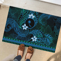 FSM Chuuk State Rubber Doormat Tribal Pattern Ocean Version LT01 - Polynesian Pride