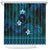 FSM Chuuk State Shower Curtain Tribal Pattern Ocean Version