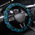 FSM Chuuk State Steering Wheel Cover Tribal Pattern Ocean Version