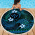 FSM Kosrae State Beach Blanket Tribal Pattern Ocean Version