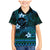 FSM Kosrae State Family Matching Mermaid Dress and Hawaiian Shirt Tribal Pattern Ocean Version LT01 Son's Shirt Blue - Polynesian Pride