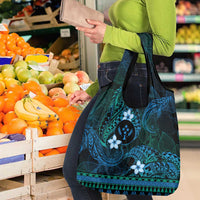 FSM Kosrae State Grocery Bag Tribal Pattern Ocean Version LT01 - Polynesian Pride