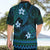 FSM Kosrae State Hawaiian Shirt Tribal Pattern Ocean Version LT01 - Polynesian Pride