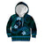 FSM Kosrae State Kid Hoodie Tribal Pattern Ocean Version LT01 Hoodie Blue - Polynesian Pride