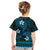 FSM Kosrae State Kid T Shirt Tribal Pattern Ocean Version LT01 - Polynesian Pride