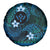 FSM Kosrae State Spare Tire Cover Tribal Pattern Ocean Version