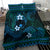 FSM Pohnpei State Bedding Set Tribal Pattern Ocean Version