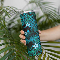 FSM Pohnpei State Skinny Tumbler Tribal Pattern Ocean Version LT01 - Polynesian Pride