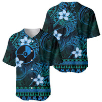 FSM Yap State Baseball Jersey Tribal Pattern Ocean Version LT01 - Polynesian Pride