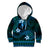 FSM Yap State Kid Hoodie Tribal Pattern Ocean Version LT01 Hoodie Blue - Polynesian Pride