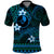 FSM Yap State Polo Shirt Tribal Pattern Ocean Version LT01 Blue - Polynesian Pride
