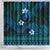 FSM Yap State Shower Curtain Tribal Pattern Ocean Version