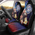 Northern Mariana Islands 4th of July Car Seat Cover Plumeria USA Eagle