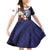 Personalized Northern Mariana Islands 4th of July Family Matching Off Shoulder Short Dress and Hawaiian Shirt Plumeria USA Eagle